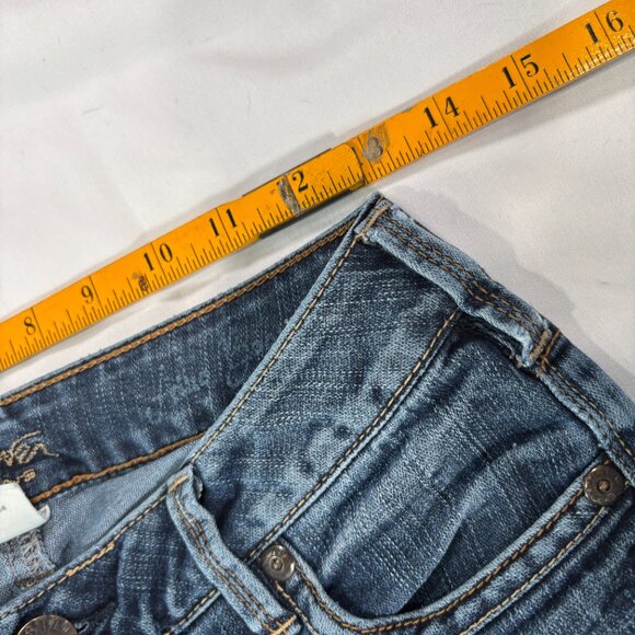 Silver Aiko bootcut thick stitch denim jeans women's 27 X 31   Lot A - Picture 4 of 7